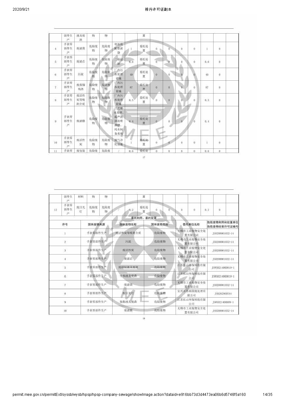 排污许可公示